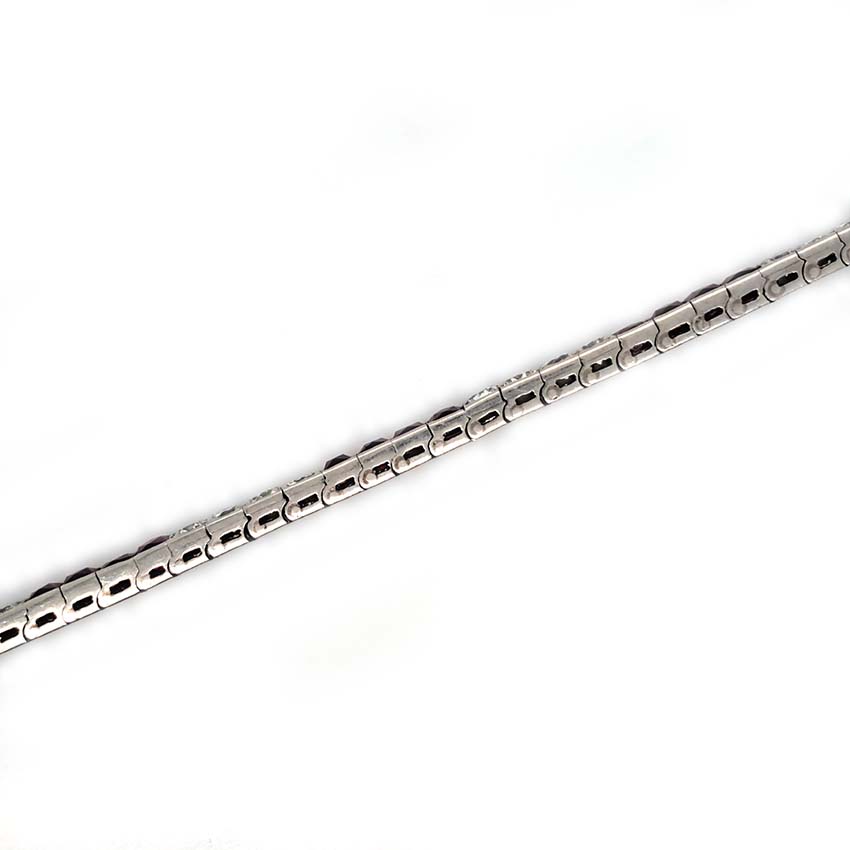 Art Deco Charles Holl 5ct Ruby and Diamond Line Bracelet