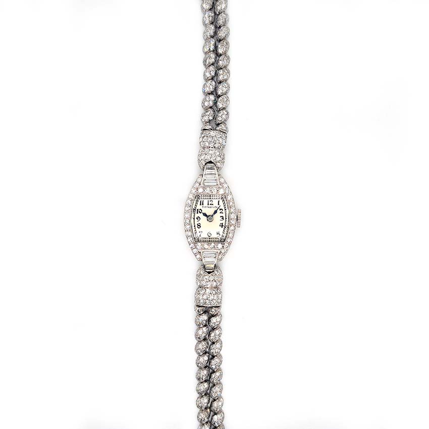 Art Deco Tiffany and Co Diamond Cocktail Watch
