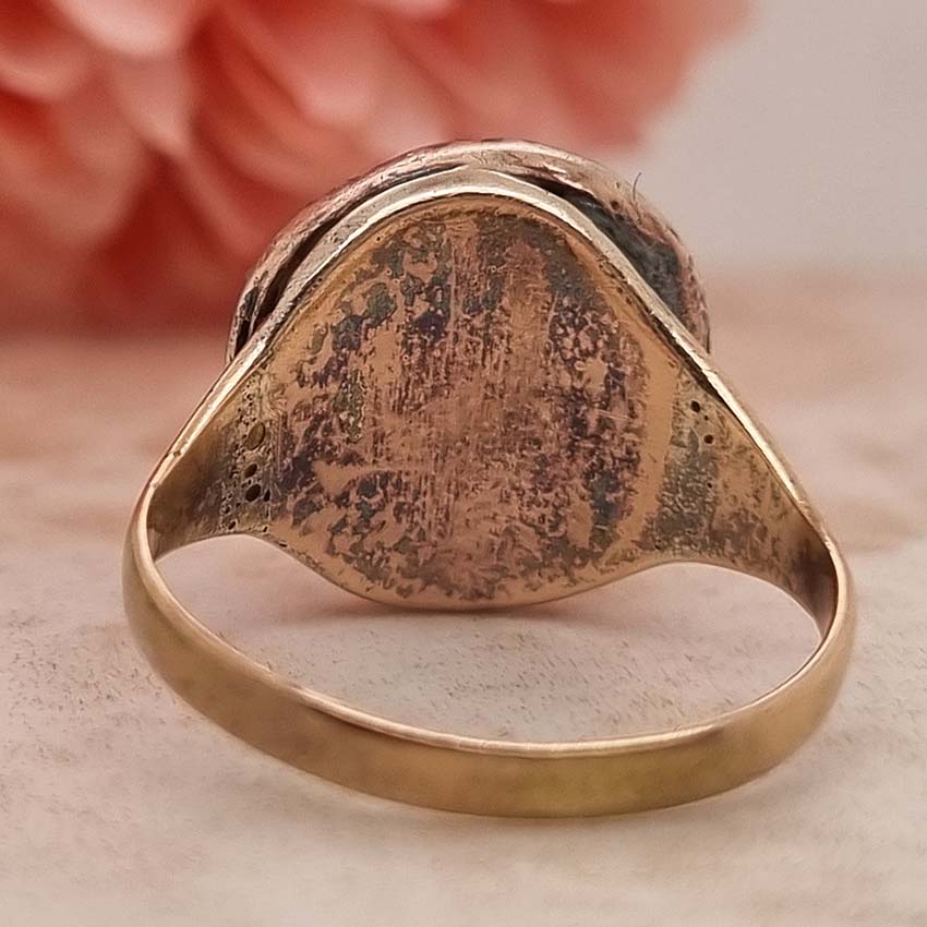 Georgian Antique 1.50ct Old Mine Cut Diamond Cluster Ring