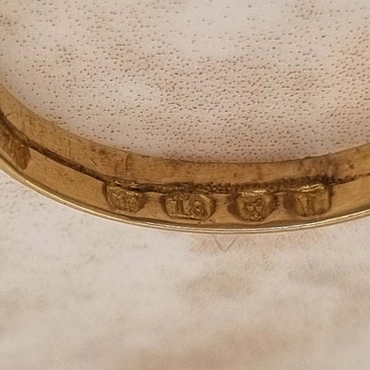 Vintage Gem Set Gold Double Snake Ring