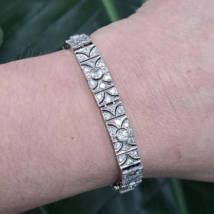 Art Deco Diamond Panel Bracelet