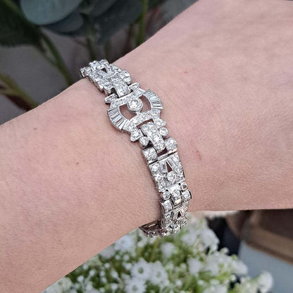 Art Deco Platinum Diamond Bracelet