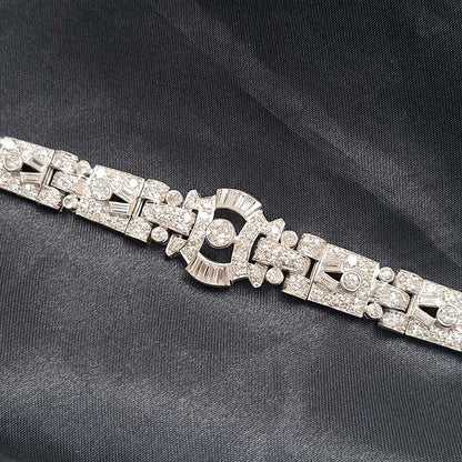 Art Deco Platinum Diamond Bracelet