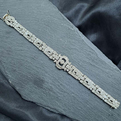 Art Deco Platinum Diamond Bracelet