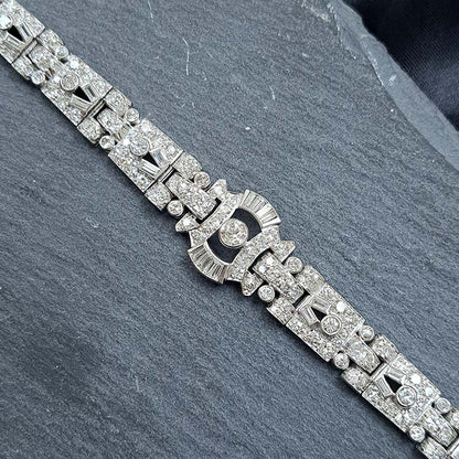 Art Deco Platinum Diamond Bracelet