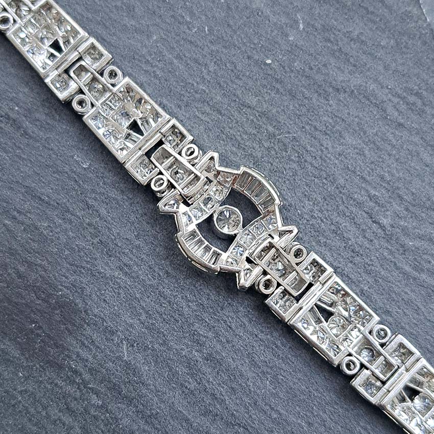 Art Deco Platinum Diamond Bracelet