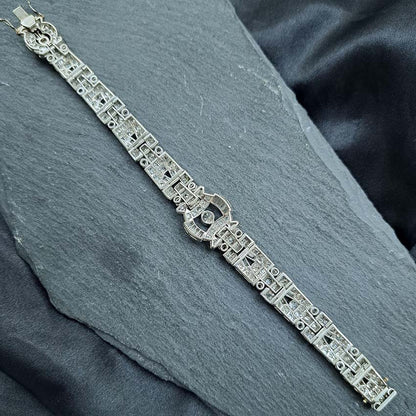 Art Deco Platinum Diamond Bracelet
