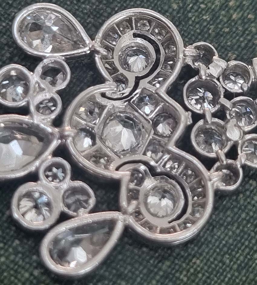 Belle Epoque Antique 2.30ct Diamond Chandelier Drop Earrings