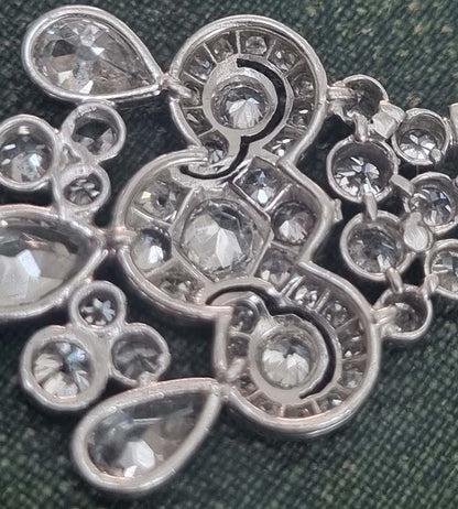 Belle Epoque Antique 2.30ct Diamond Chandelier Drop Earrings