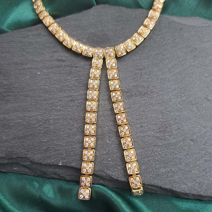 Italian Chimento Diamond Set 18ct Yellow Gold Necklace, 10 carats
