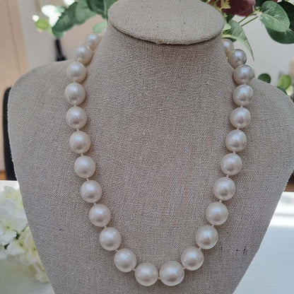 South Sea Pearl Necklace with Diamond Clasp