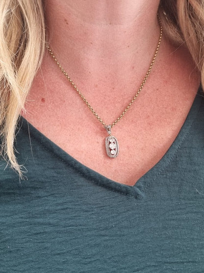 Antique Edwardian Diamond Plaque Pendant