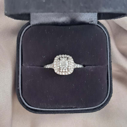 Tiffany and Co Soleste Diamond Cluster Engagement Ring