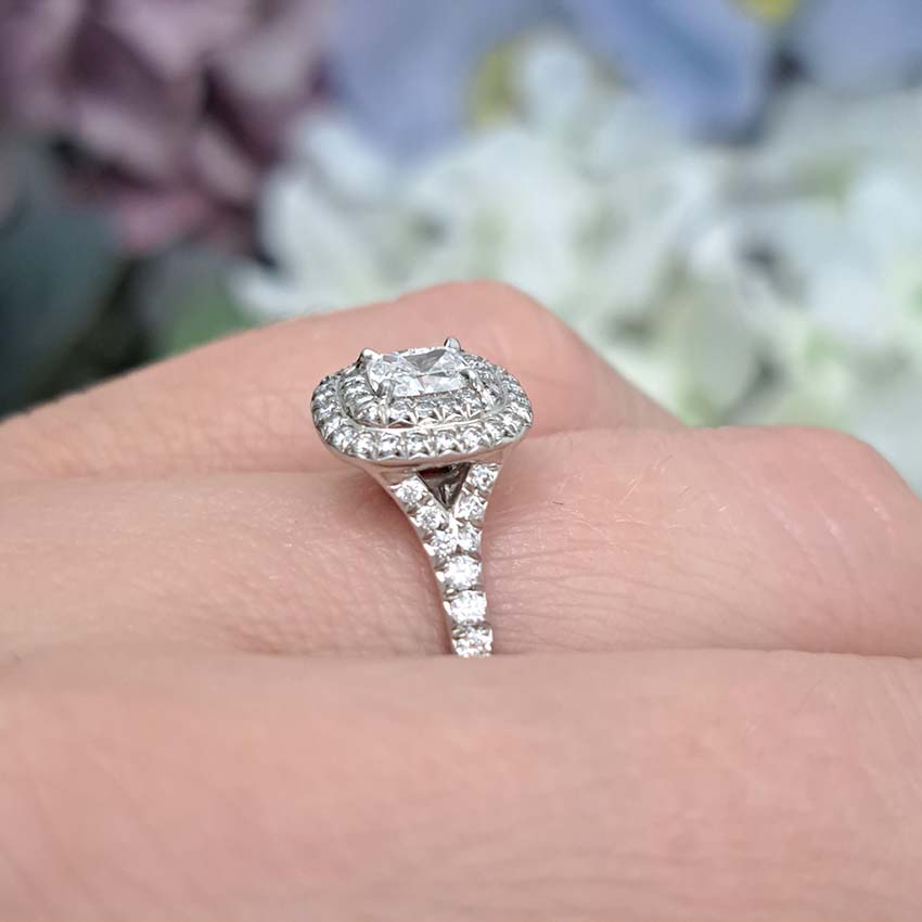 Tiffany and Co Soleste Diamond Cluster Engagement Ring