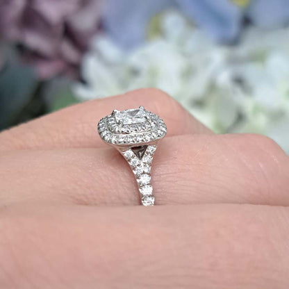 Tiffany and Co Soleste Diamond Cluster Engagement Ring