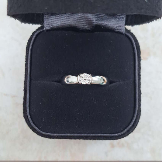 Tiffany and Co Etoile Diamond Solitaire Engagement Ring