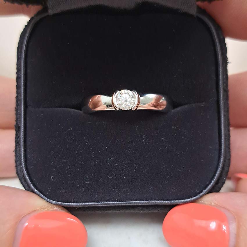 Tiffany and Co Etoile Diamond Solitaire Engagement Ring