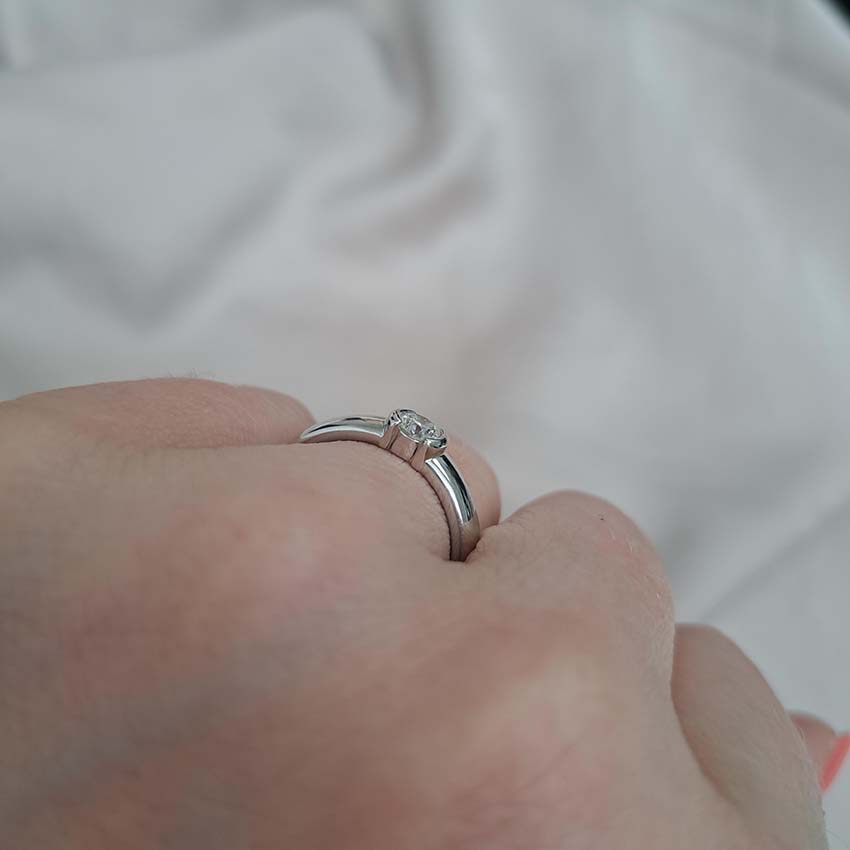 Tiffany and Co Etoile Diamond Solitaire Engagement Ring