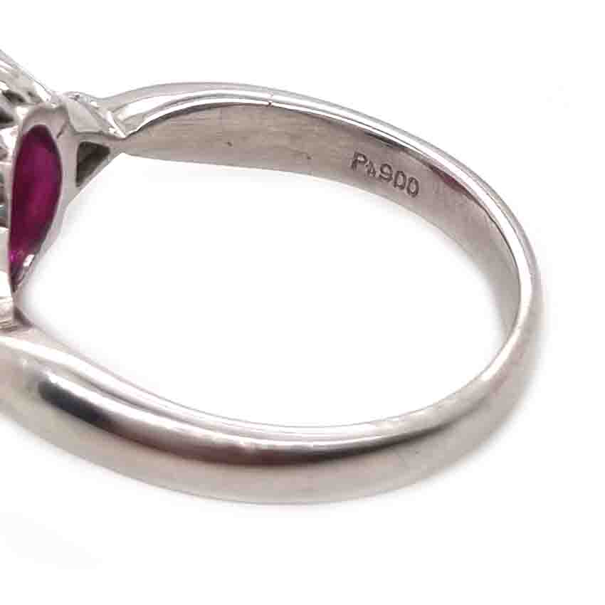 Burma Ruby No Heat 2.60 Carat and Diamond Engagement Ring
