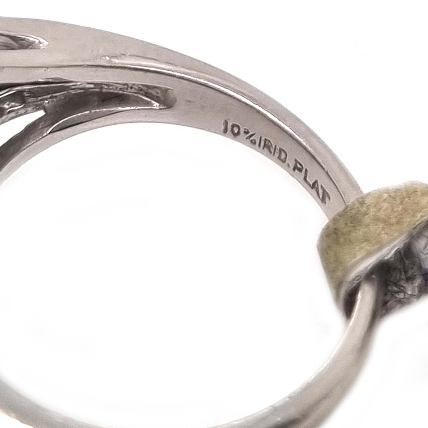 Vintage Retro Natural Sapphire and Diamond Cluster Dress Ring