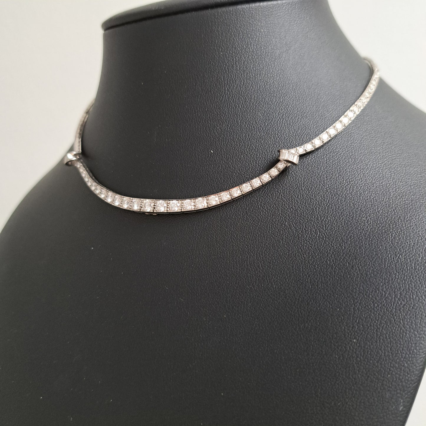 Art Deco Oscar Heyman 8ct Diamond Necklace in Platinum, 8cts