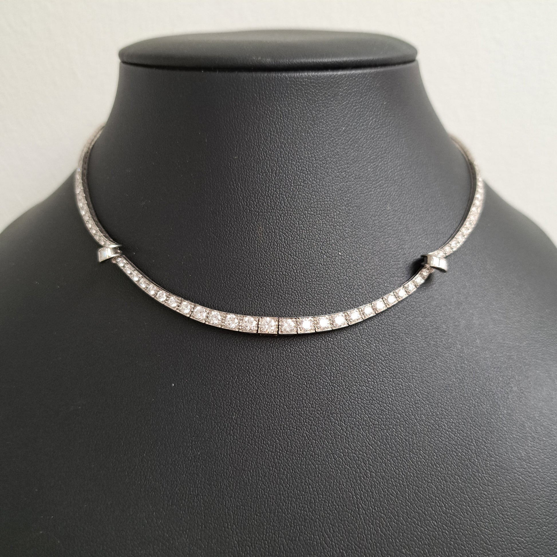 Art Deco Oscar Heyman 8ct Diamond Necklace in Platinum, 8cts