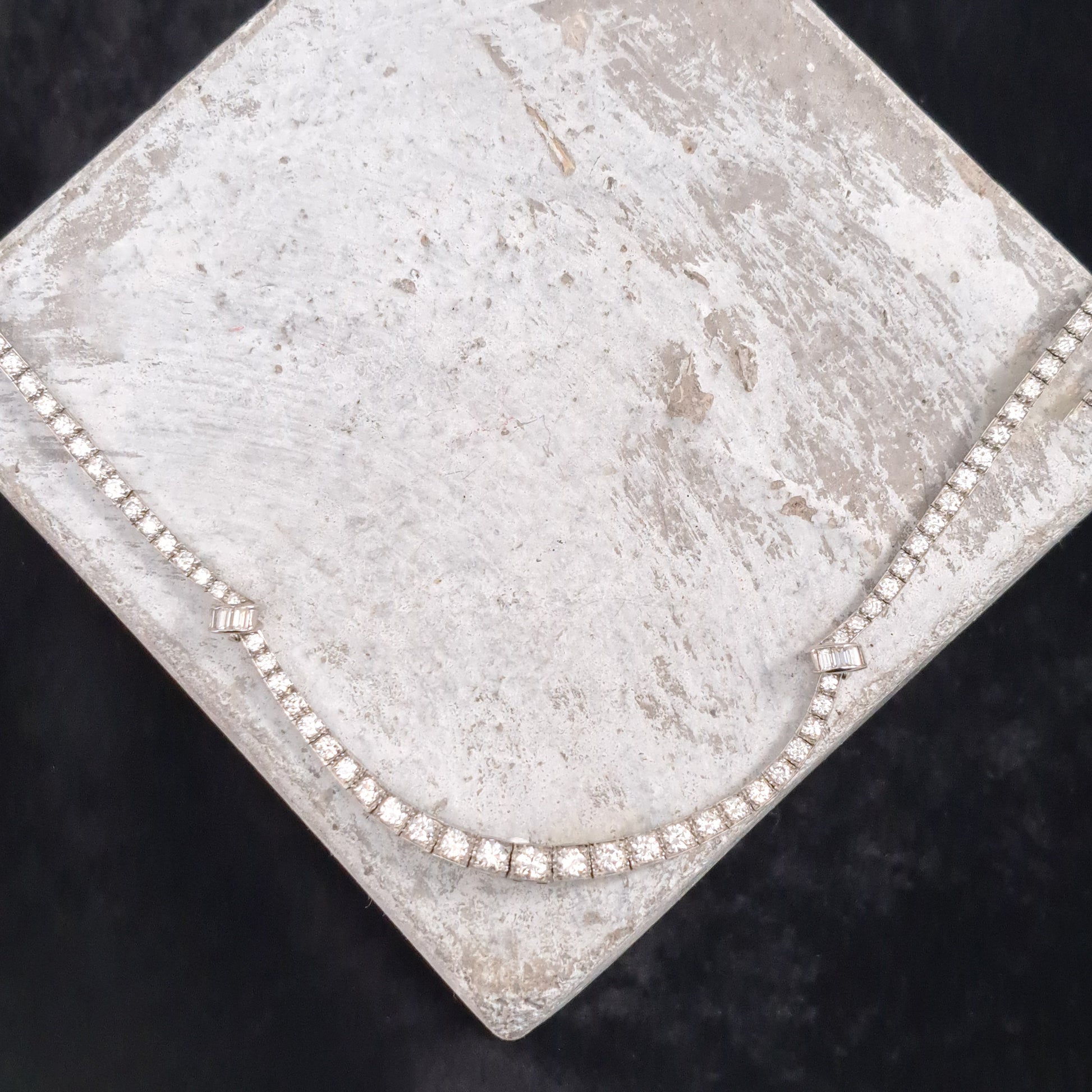 Art Deco Oscar Heyman 8ct Diamond Necklace in Platinum, 8cts