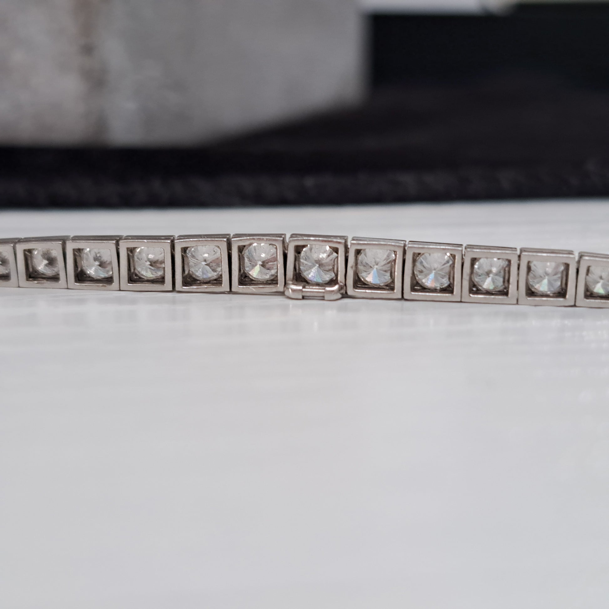 Art Deco Oscar Heyman 8ct Diamond Necklace in Platinum, 8cts