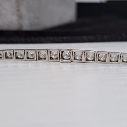 Art Deco Oscar Heyman 8ct Diamond Necklace in Platinum, 8cts