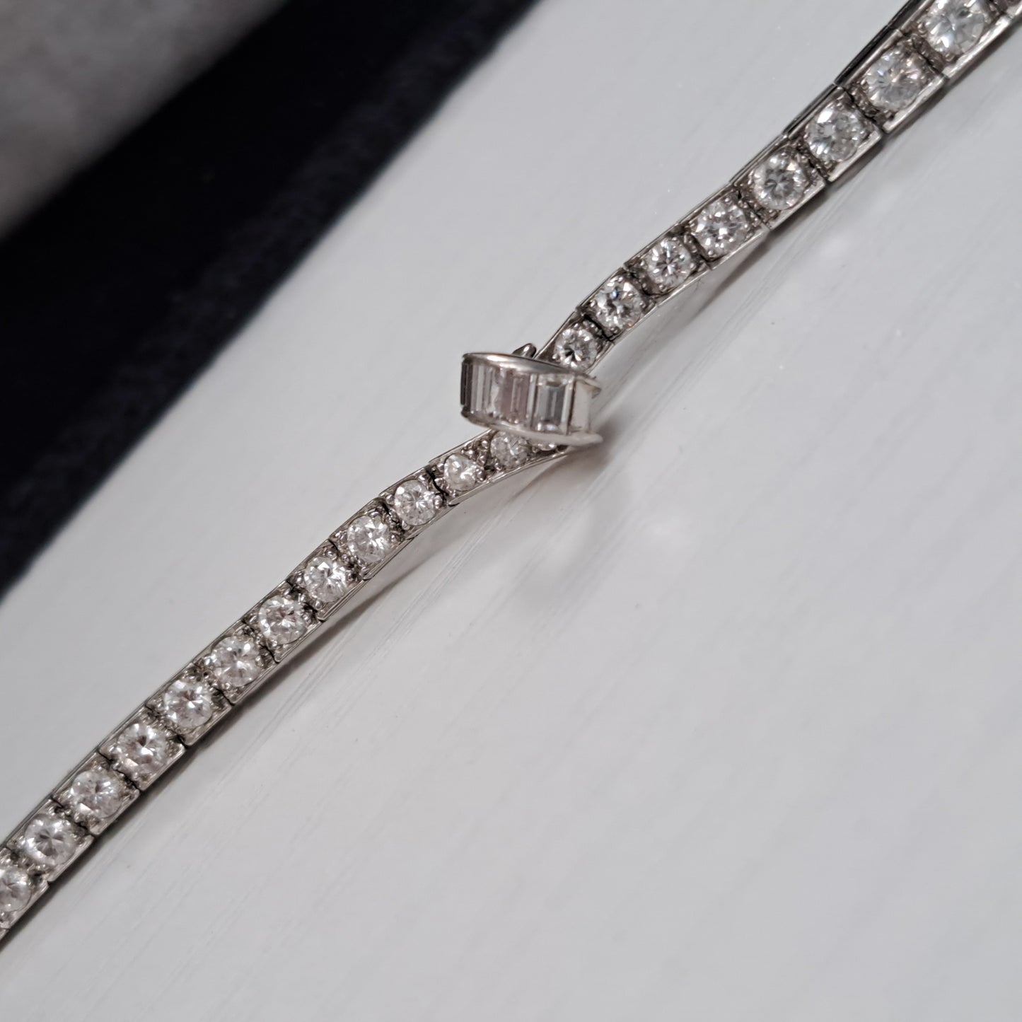 Art Deco Oscar Heyman 8ct Diamond Necklace in Platinum, 8cts