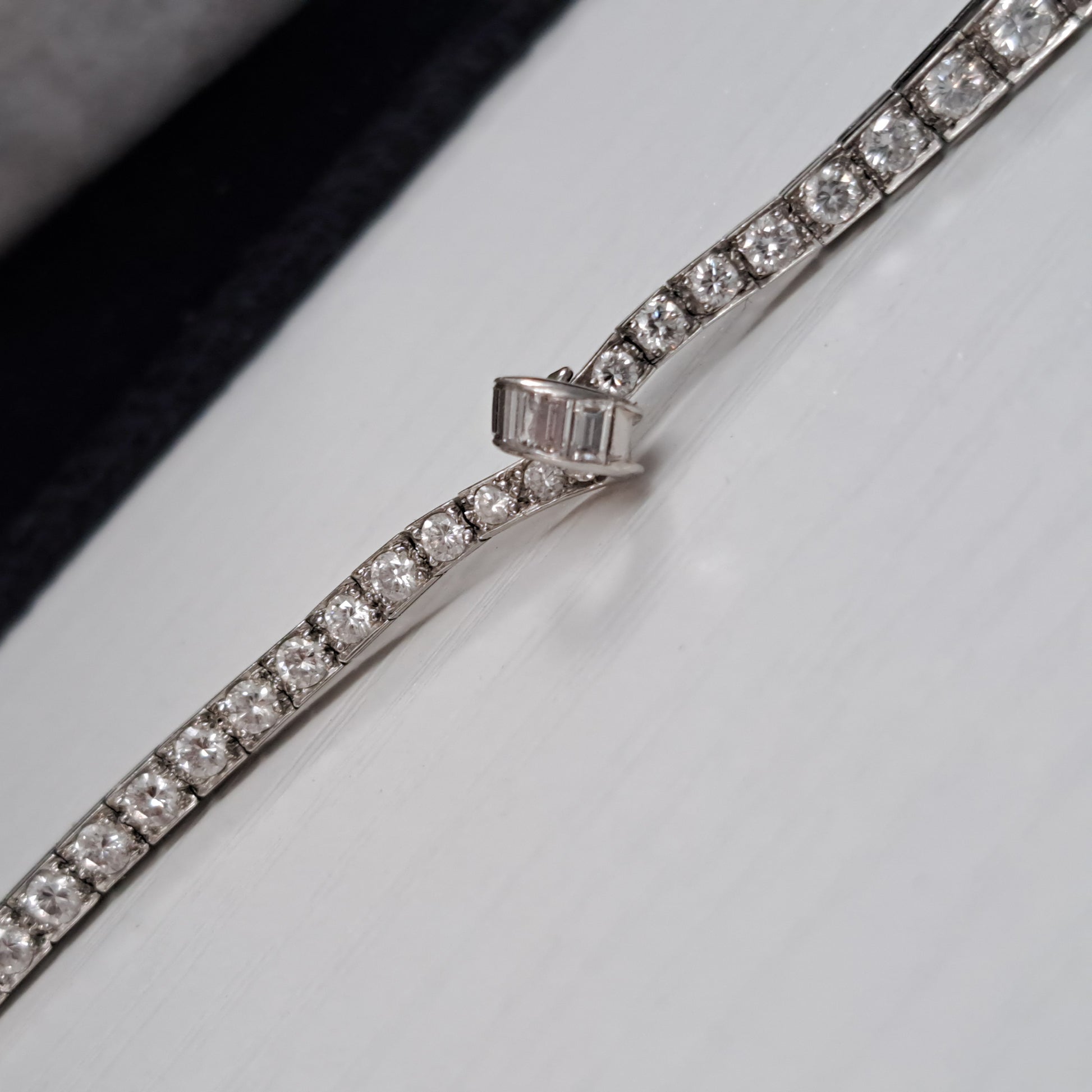 Art Deco Oscar Heyman 8ct Diamond Necklace in Platinum, 8cts