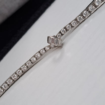 Art Deco Oscar Heyman 8ct Diamond Necklace in Platinum, 8cts