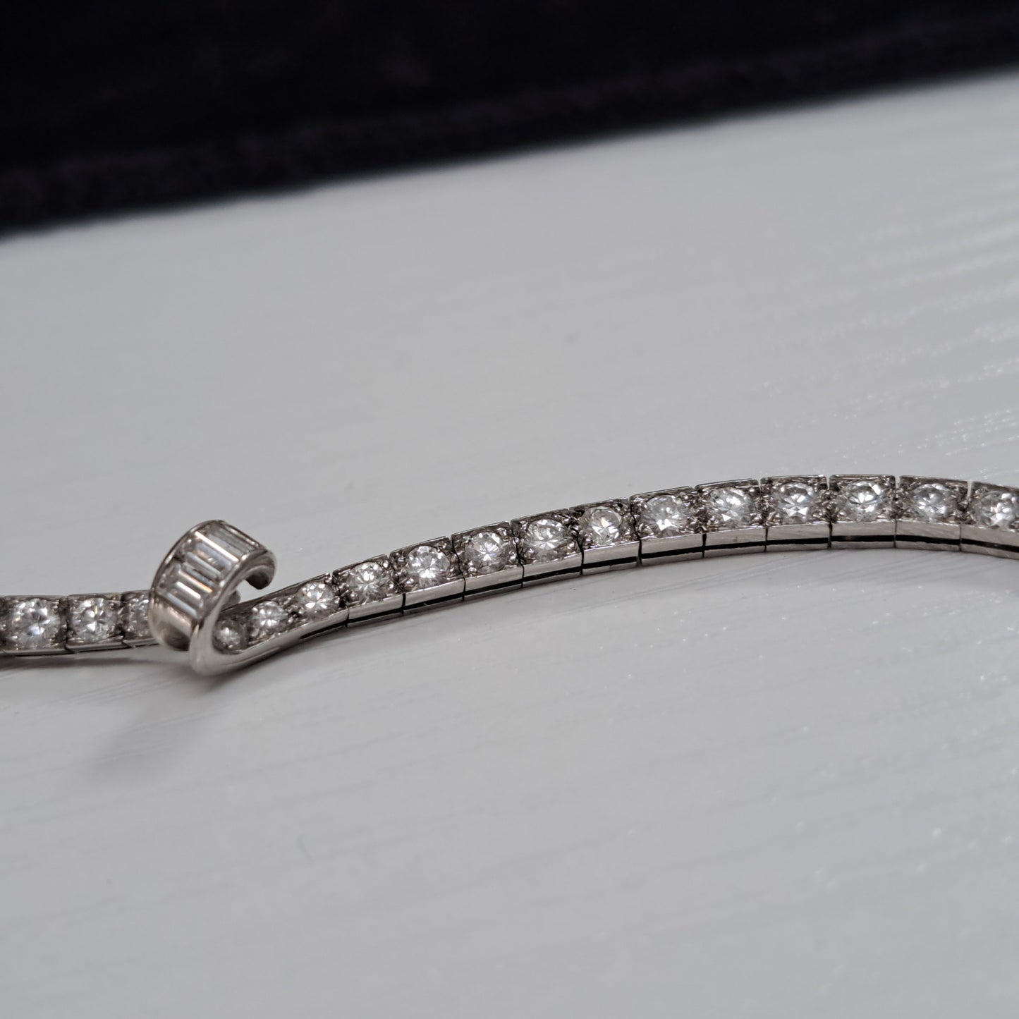 Art Deco Oscar Heyman 8ct Diamond Necklace in Platinum, 8cts