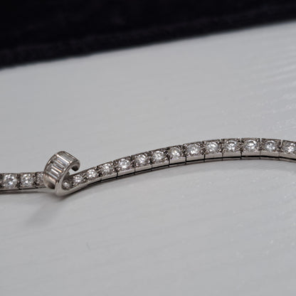 Art Deco Oscar Heyman 8ct Diamond Necklace in Platinum, 8cts