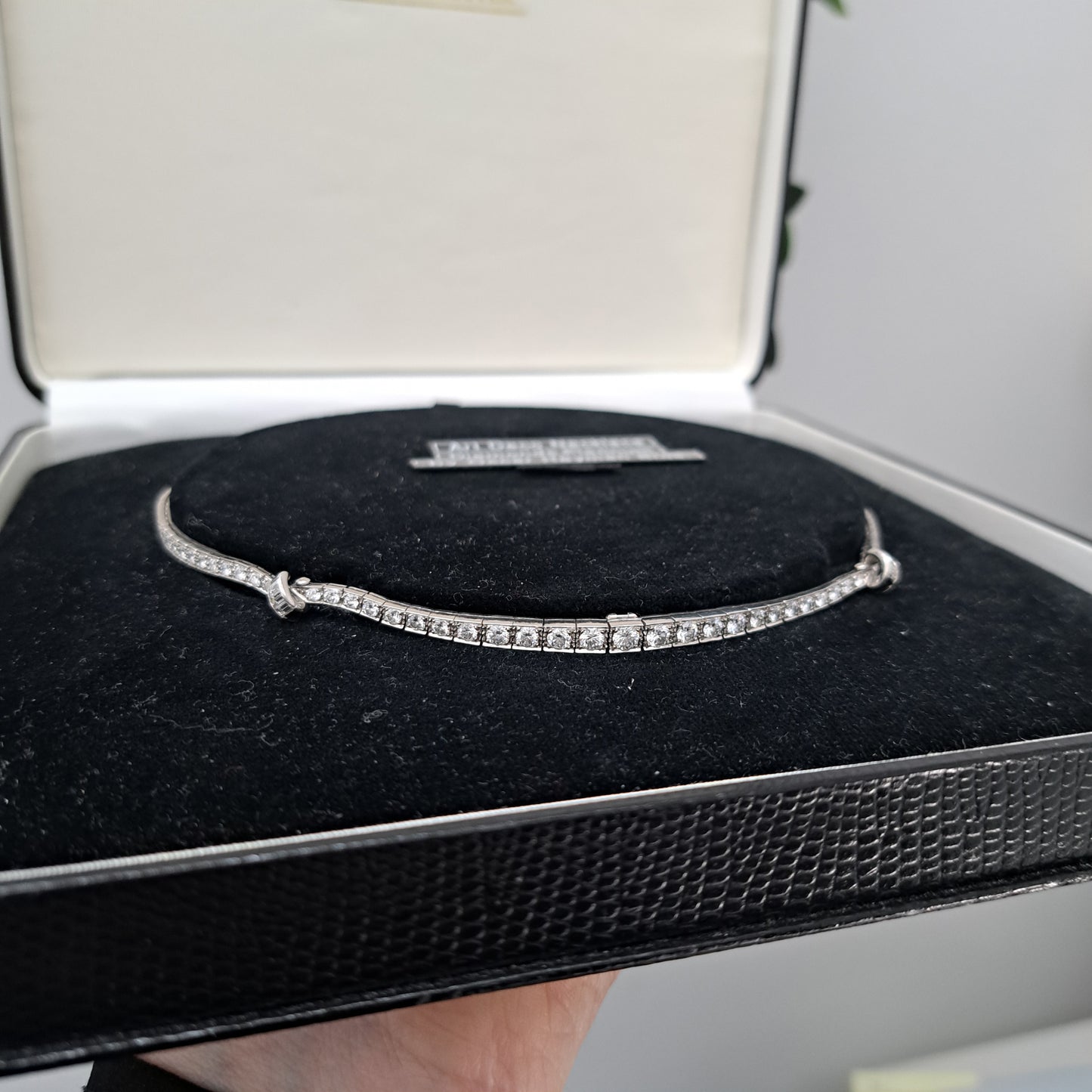 Art Deco Oscar Heyman 8ct Diamond Necklace in Platinum, 8cts