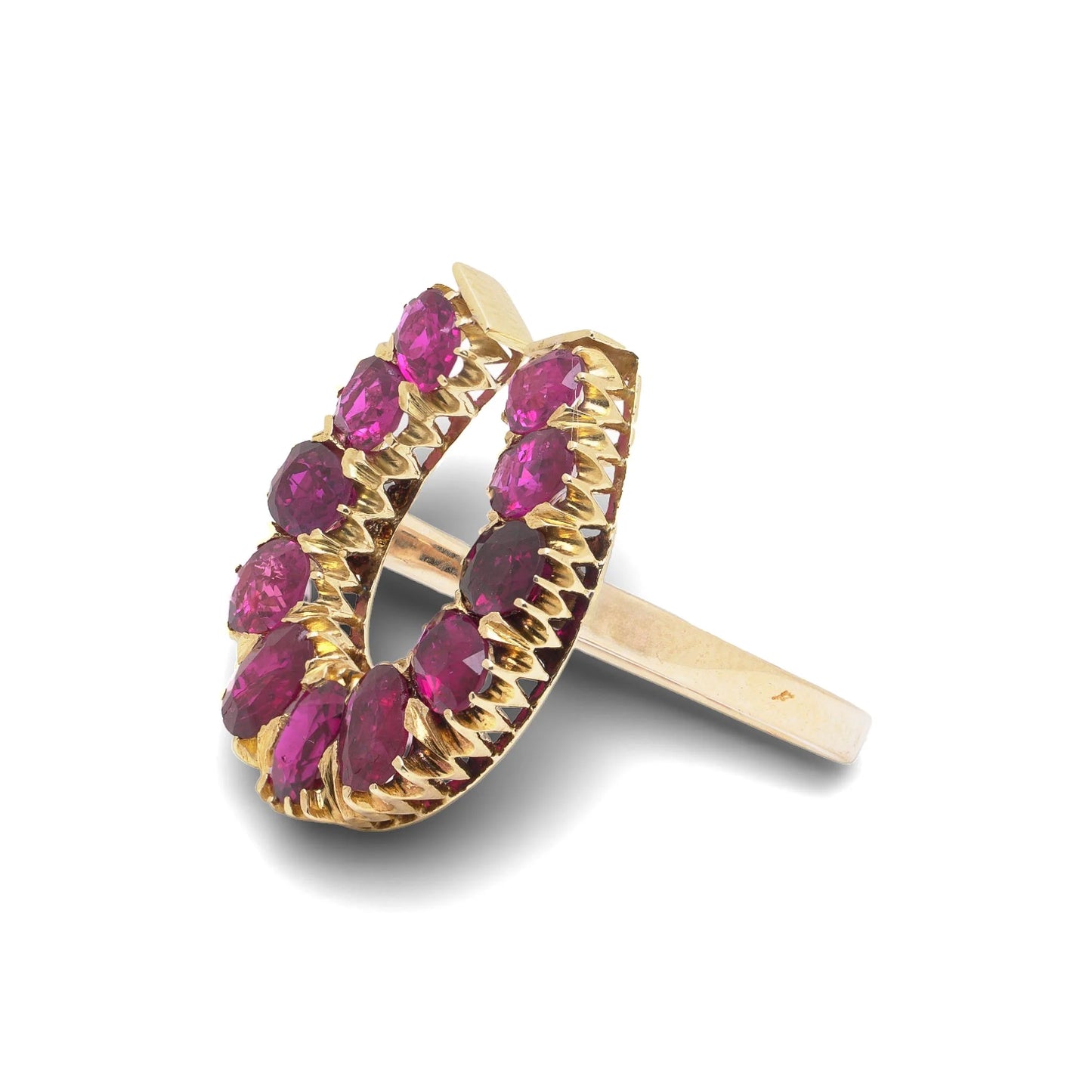 18 Carat Gold Horseshoe Ruby Ring