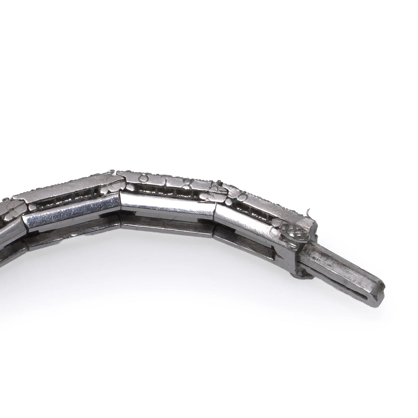 Art Deco Platinum Sapphire And Diamond Bracelet, Mauboussin Style