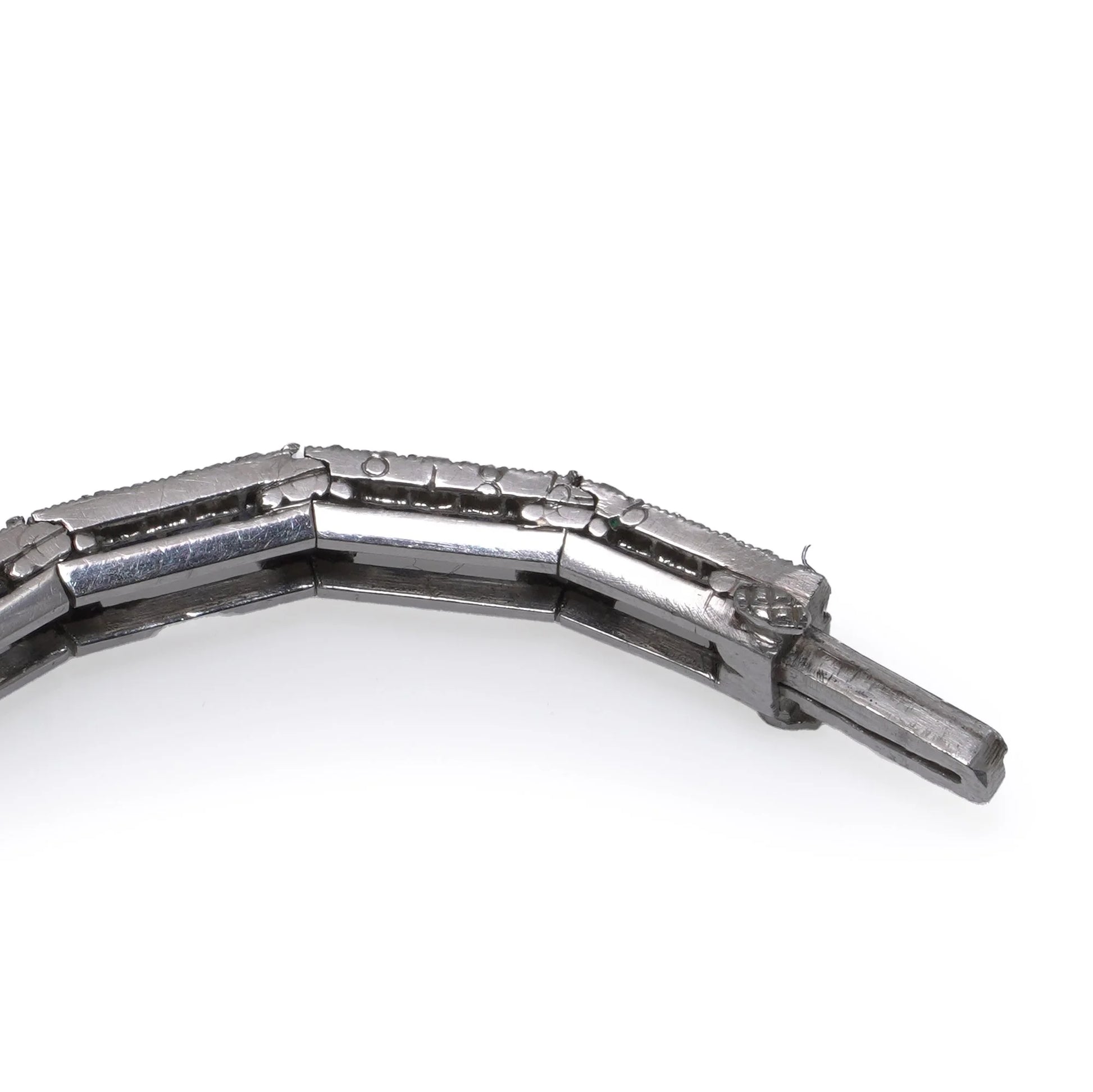 Art Deco Platinum Sapphire And Diamond Bracelet, Mauboussin Style