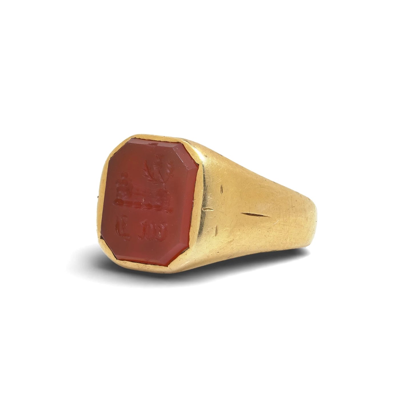 Early 20th Century 18 Carat Gold Carnelian Intaglio Signet Ring