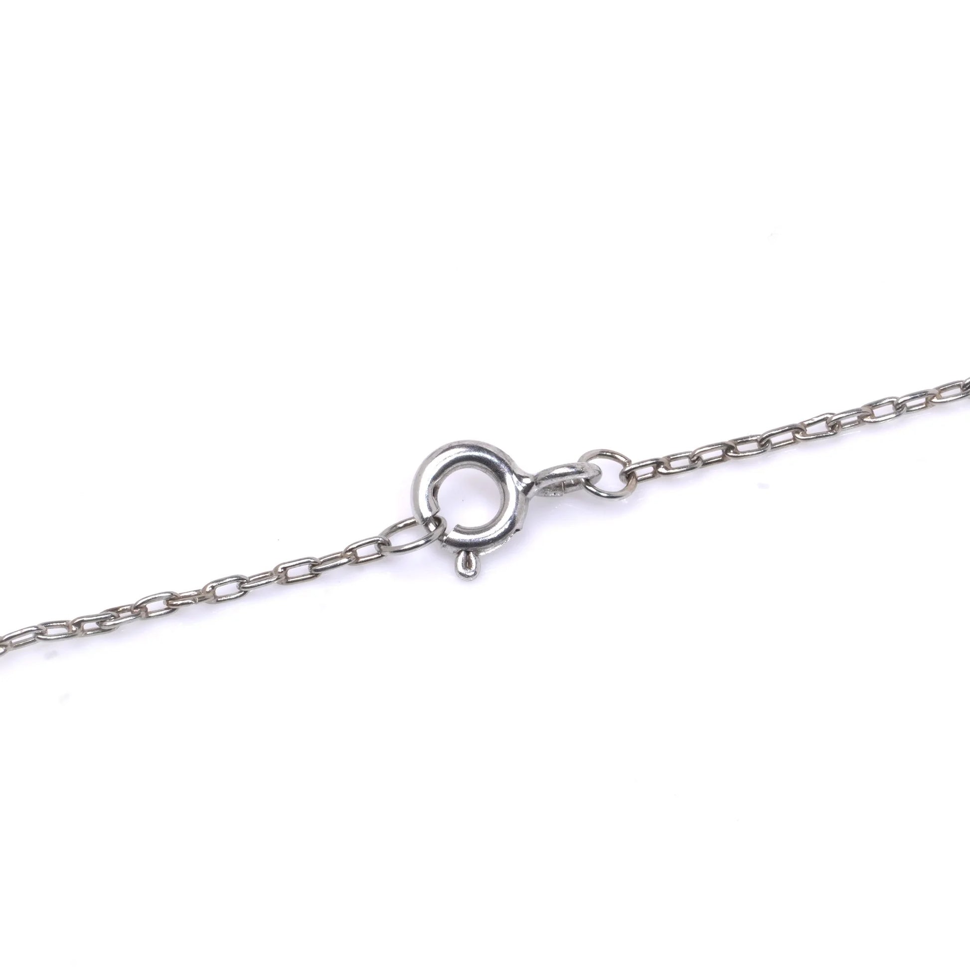 Edwardian Platinum Tahitian Pearl And Diamond Drop Necklace