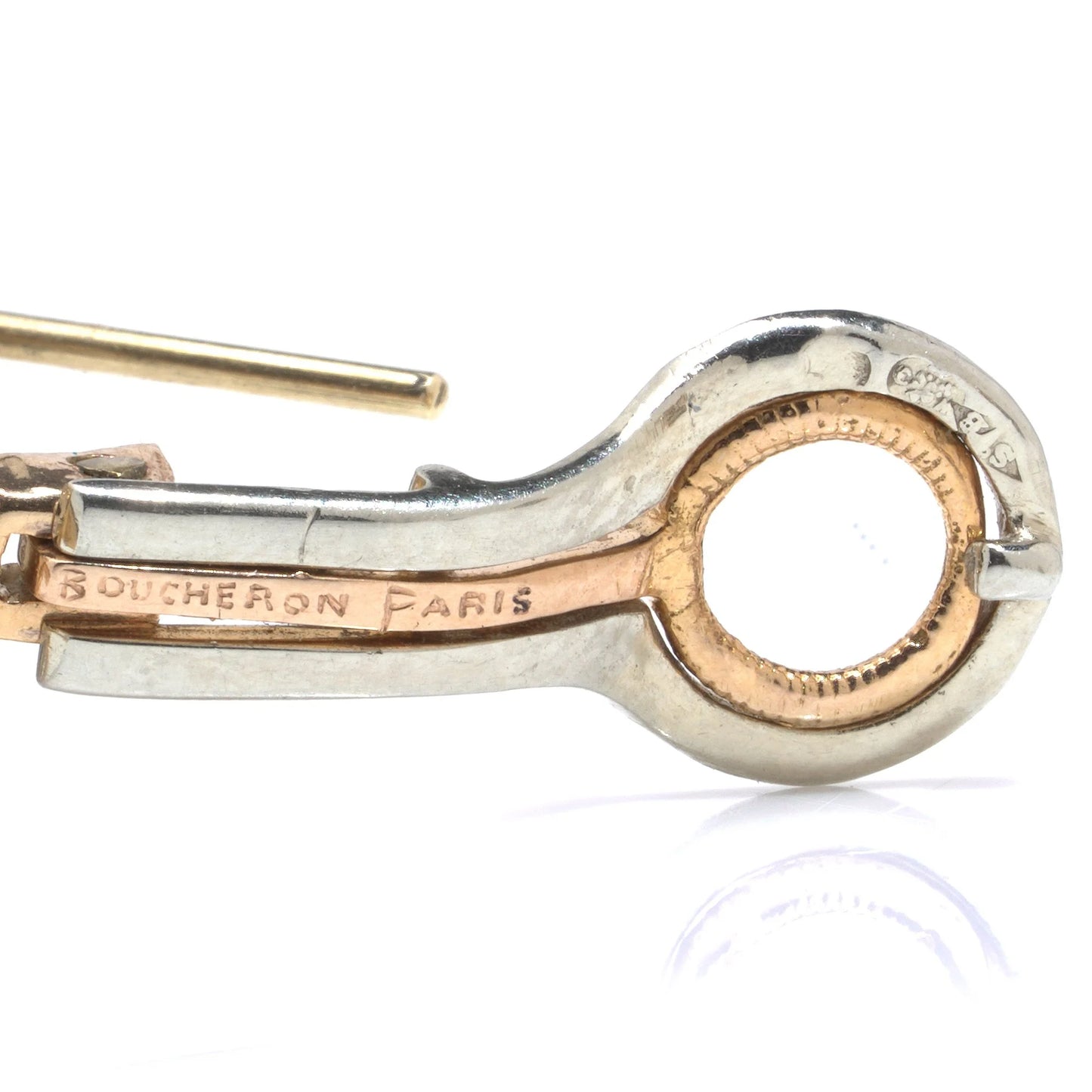 Boucheron 18 Carat Gold Diamond Leaf Clip Earrings