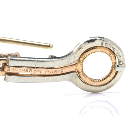 Boucheron 18 Carat Gold Diamond Leaf Clip Earrings