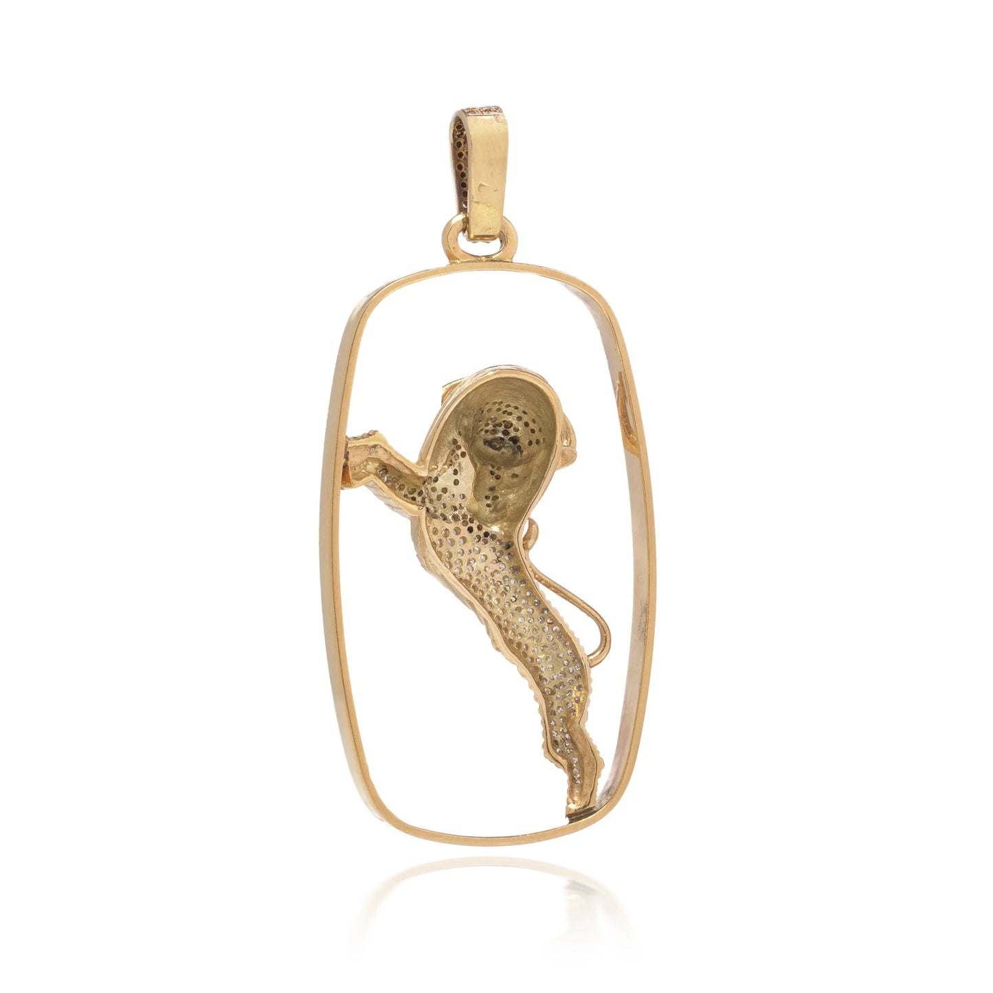 Georges L'Enfant Vintage 18 Carat Gold Diamond Bull Pendant