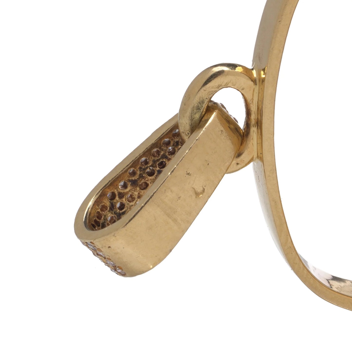 Georges L'Enfant Vintage 18 Carat Gold Diamond Bull Pendant