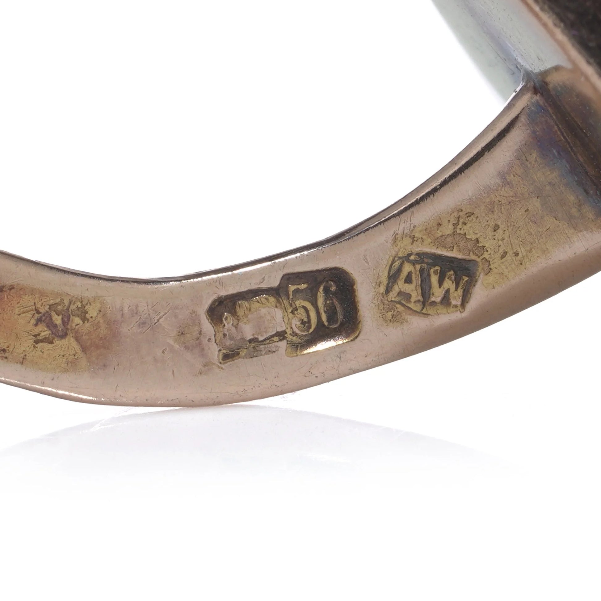 Russian Faberge Workmaster 14 Carat Gold Enamel and Gem-Set Cufflinks