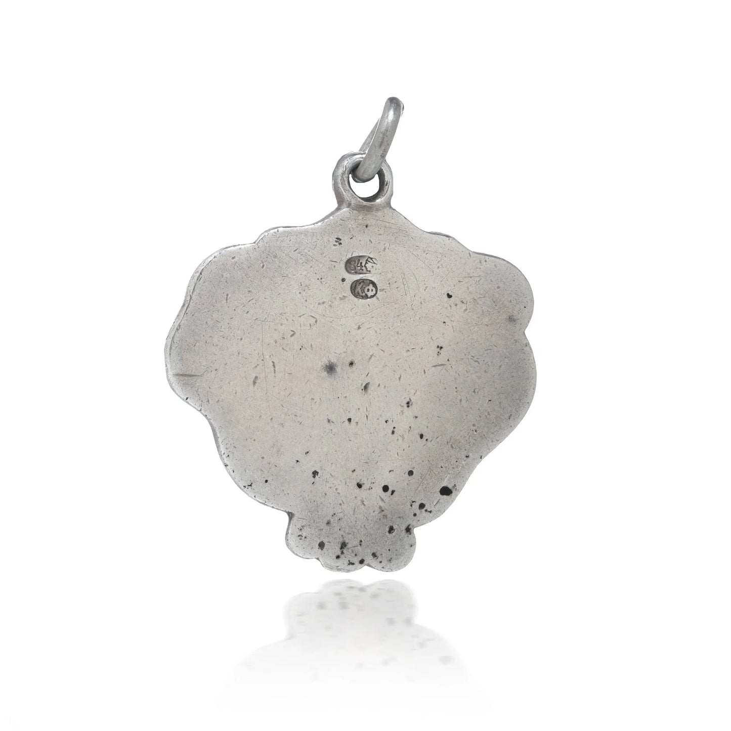 Russian Faberge Art Nouveau Silver Pendant