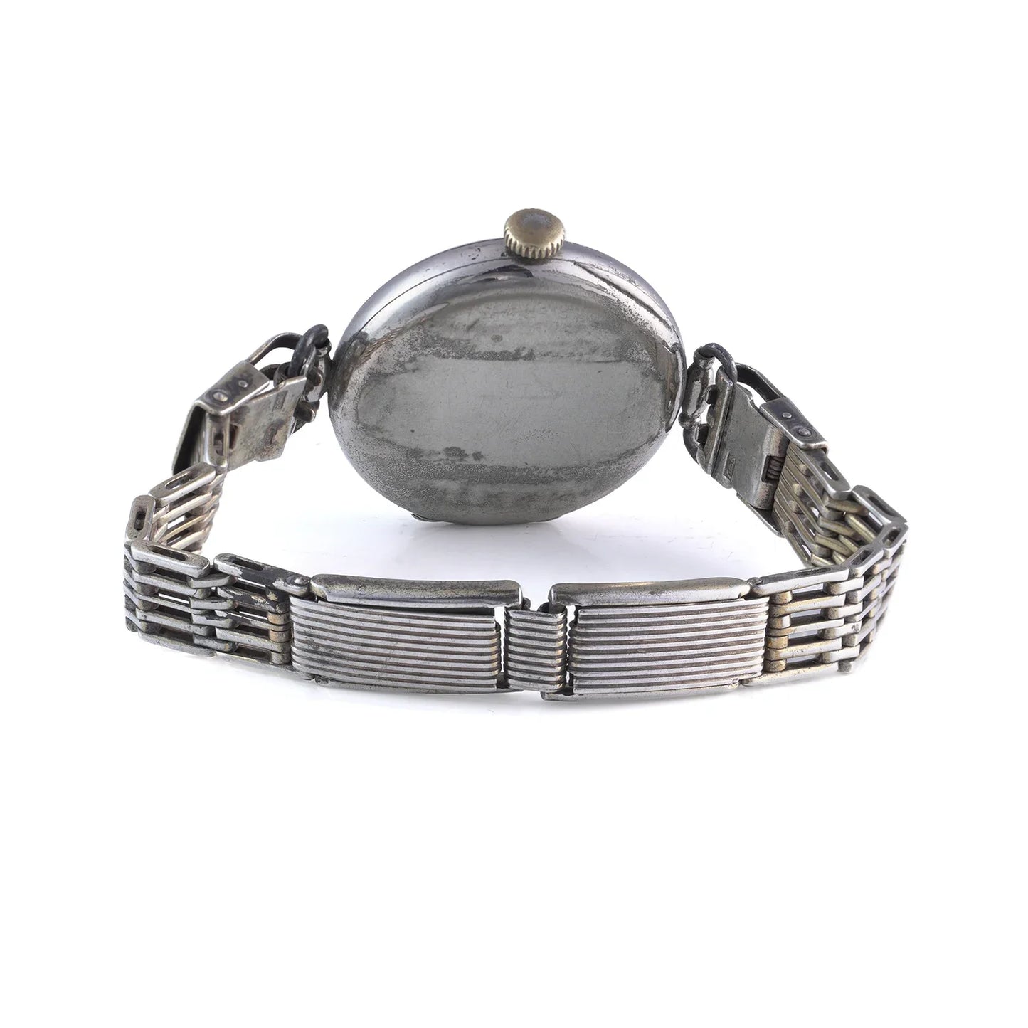 H. Moser & Cie x Alexander Fuld Russian Jubilee Silver Wristwatch (c. 1913)