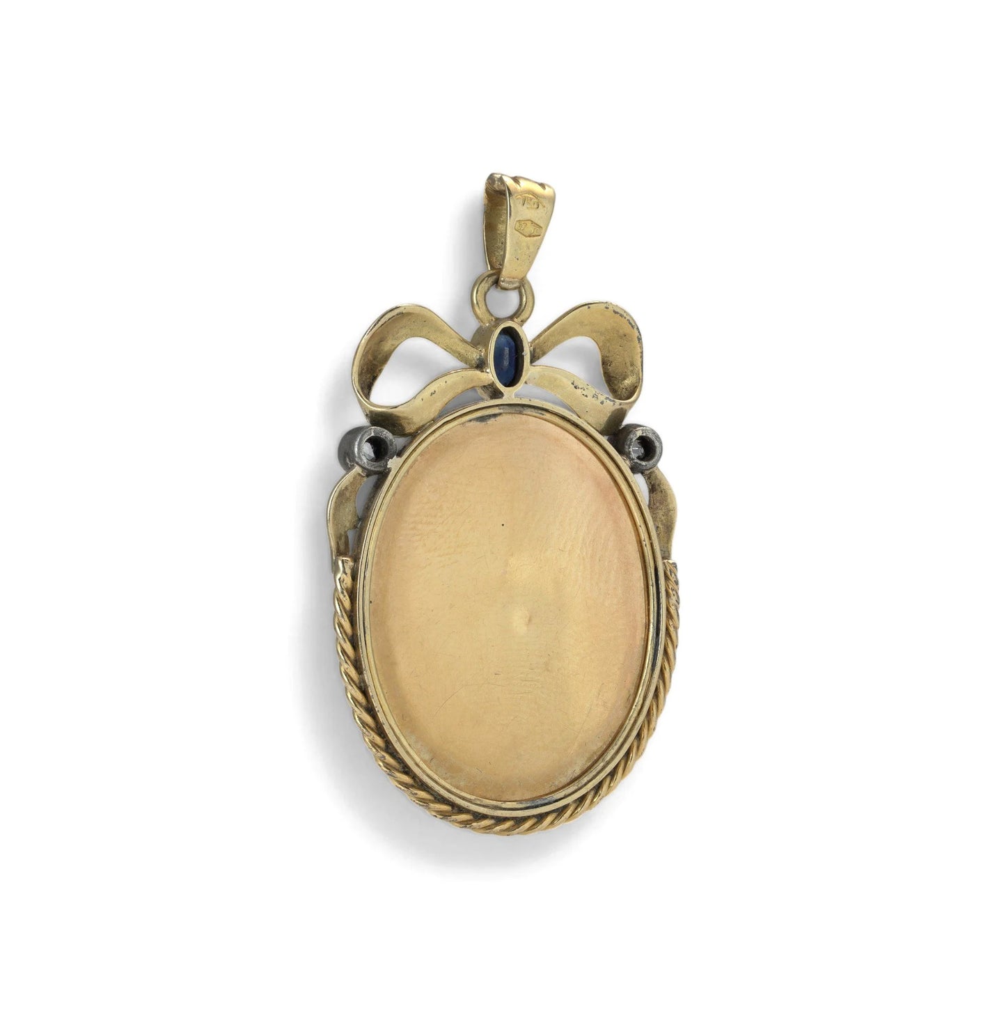 Antique 18KT Gold Madonna and Child Pendant