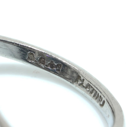 Art Deco Platinum Sapphire and Old Cut Diamond Ring