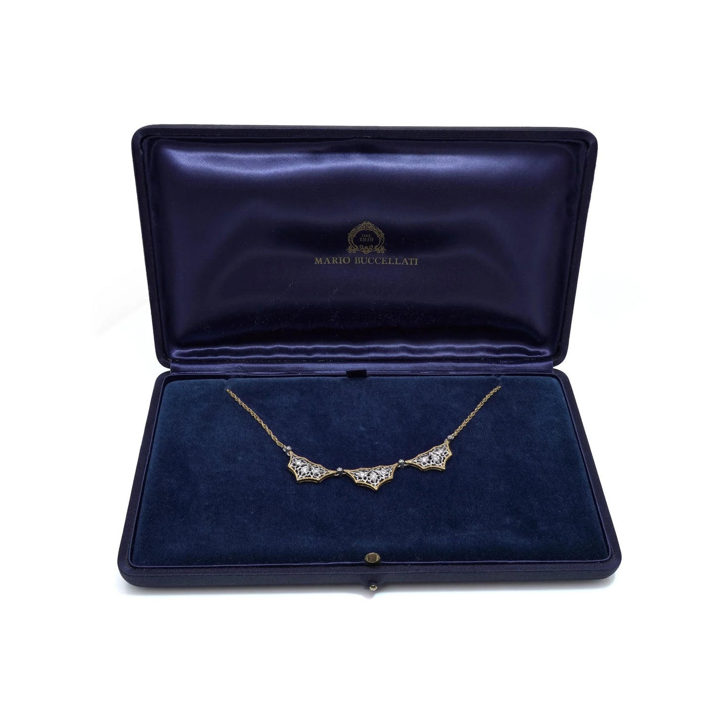 Vintage Buccellati 18KT Gold and Diamond Necklace